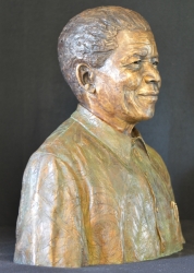 Portrait Bust of Nelson Mandela