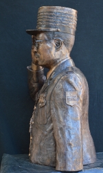 Portrait bust of the Late Général Honoré Olery - Gabon