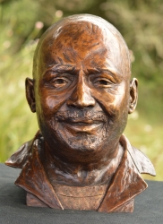 Portrait bust of the late Julius Ndlovo