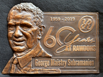 George - 60 years at Rawdons - Relief